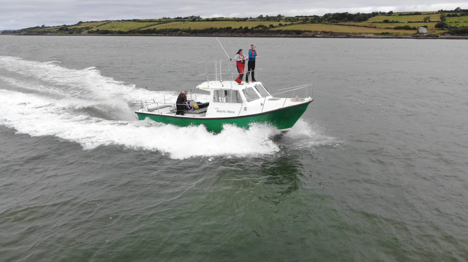 Wild Atlantic Wave underway on a marine survey assignment